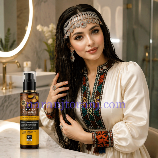 تصویر  سرم روغن آرگان و کراتین Lightness مدل Professional Hair Oil حجم 100 میلی‌لیتر